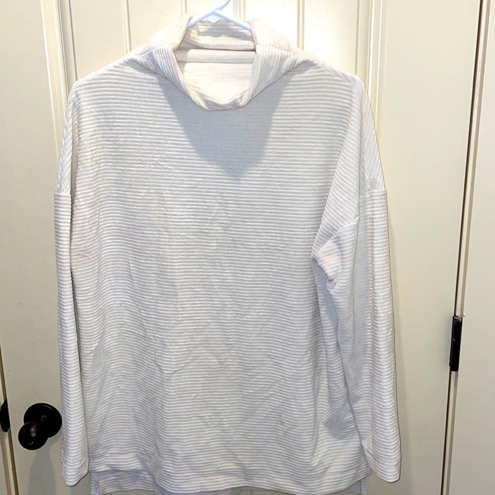 Ivory ribbed tunic